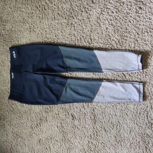 M, FILA, black gray and light gray legging